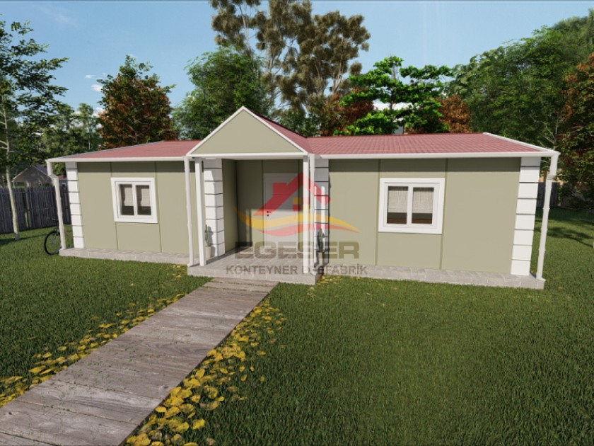 105 m² Tek Katlı Prefabrik Ev 105 m² Tek Katlı Prefabrik Ev