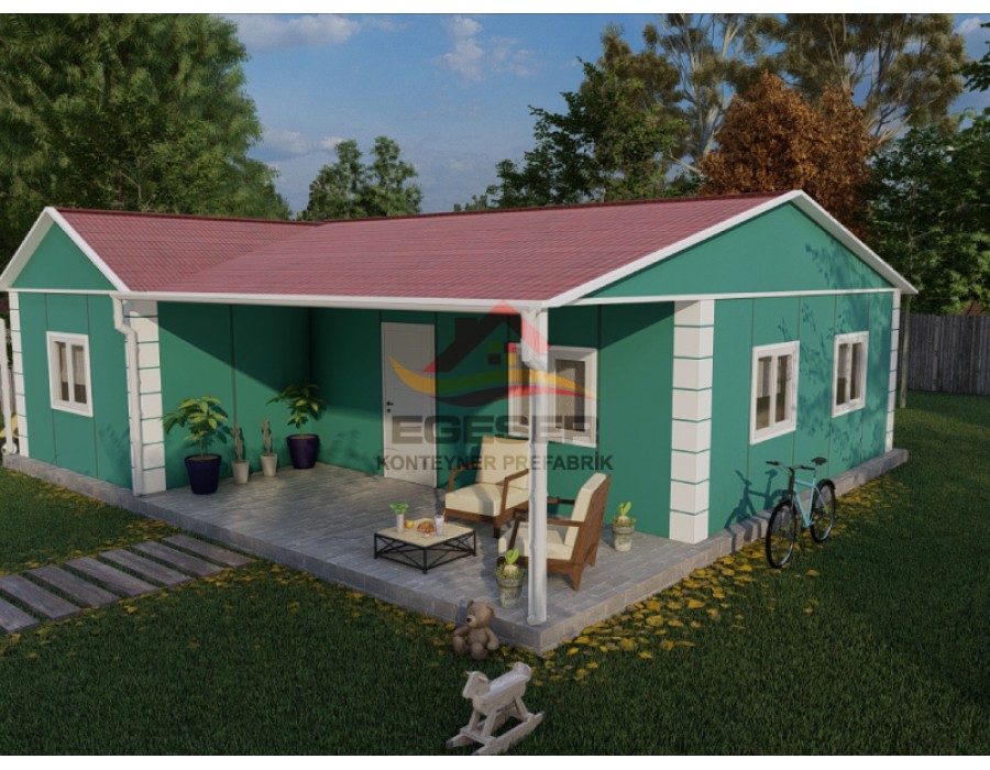 109 m² Tek Katlı Prefabrik Ev