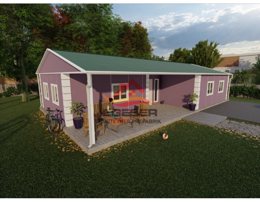 123 m² Tek Katlı Prefabrik Ev