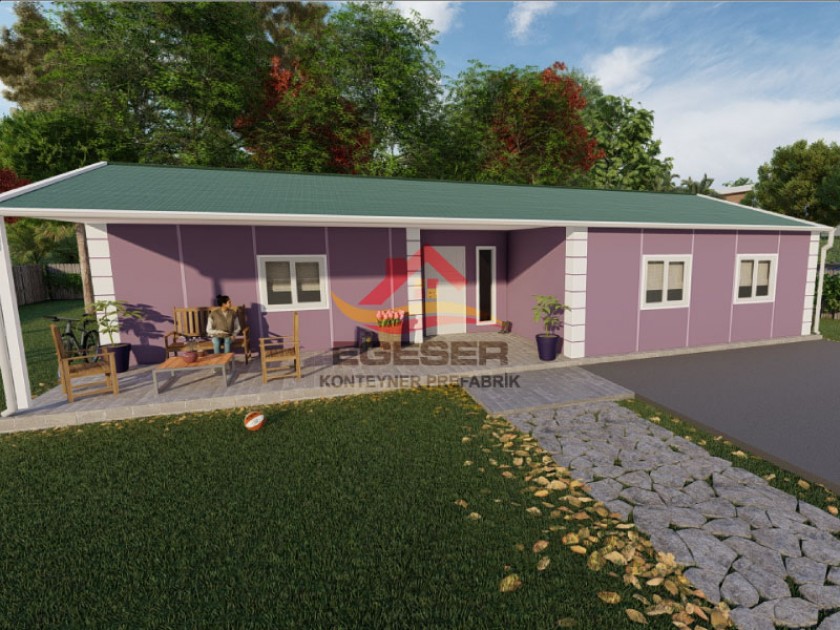 123 m² Tek Katlı Prefabrik Ev 123 m² Tek Katlı Prefabrik Ev