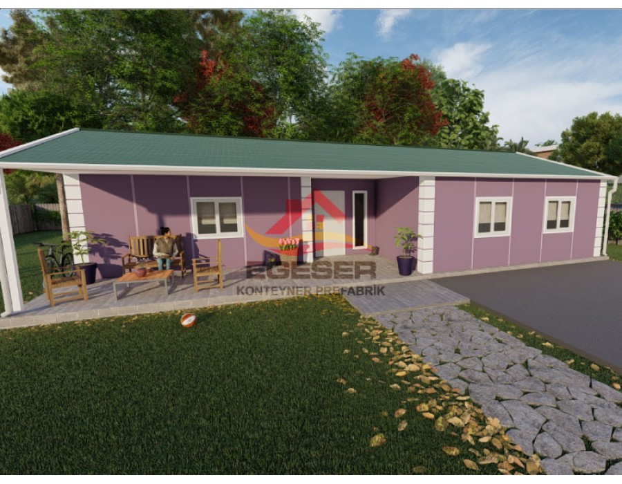 123 m² Tek Katlı Prefabrik Ev