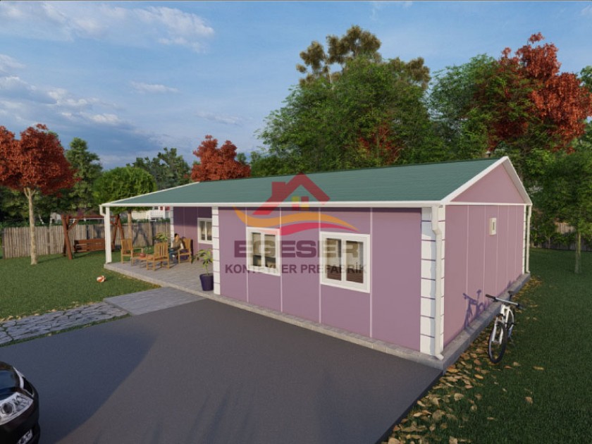 123 m² Tek Katlı Prefabrik Ev 123 m² Tek Katlı Prefabrik Ev