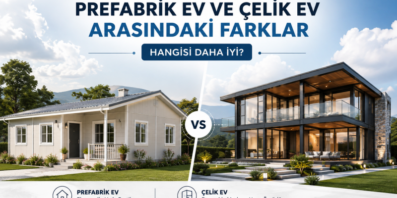 Prefabrik Ev ve Çelik Ev Arasındaki Farklar | Hangisi Daha İyi? Prefabrik Ev ve Çelik Ev Arasındaki Farklar | Hangisi Daha İyi?
