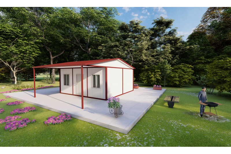 Ege709 Model Verandalı Konteyner Ev