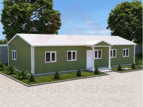 101 m² Prefabrik Ofis