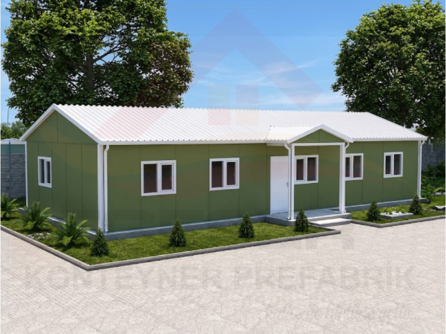 101 m² Prefabrik Ofis