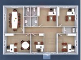 125 m² Prefabrik Ofis detay görseli