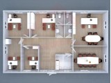 136 m² Prefabrik Ofis detay görseli