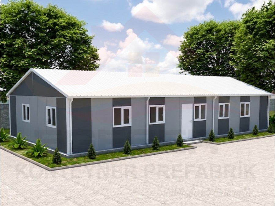 158 m² Prefabrik Ofis