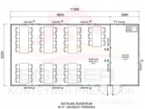 60 m² Prefabrik Yemekhane detay görseli