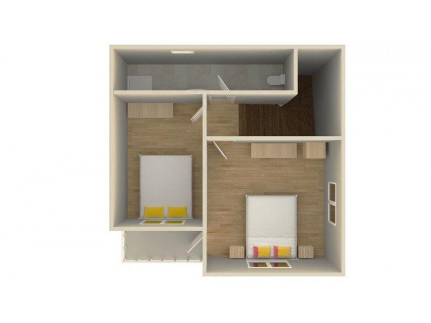 82m² Çift Katlı Prefabrik Ev