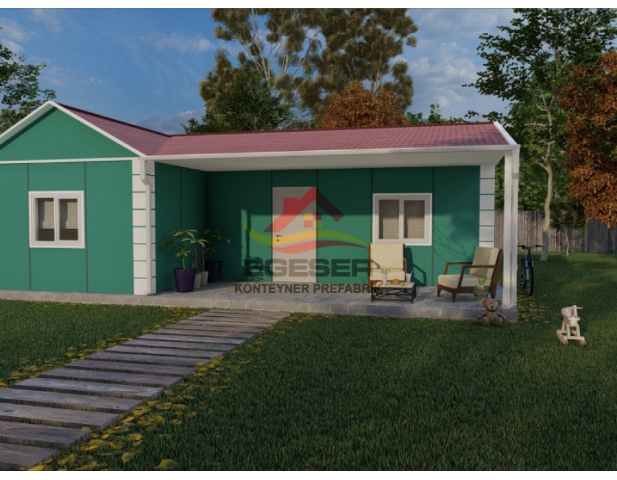 109 m² Tek Katlı Prefabrik Ev