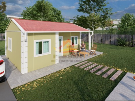 32 m² Tek Katlı Prefabrik Ev 32 m² Tek Katlı Prefabrik Ev