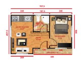 32 m² Tek Katlı Prefabrik Ev 32 m² Tek Katlı Prefabrik Ev