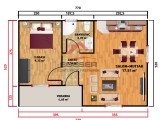 40 m² Tek Katlı Prefabrik Ev 40 m² Tek Katlı Prefabrik Ev