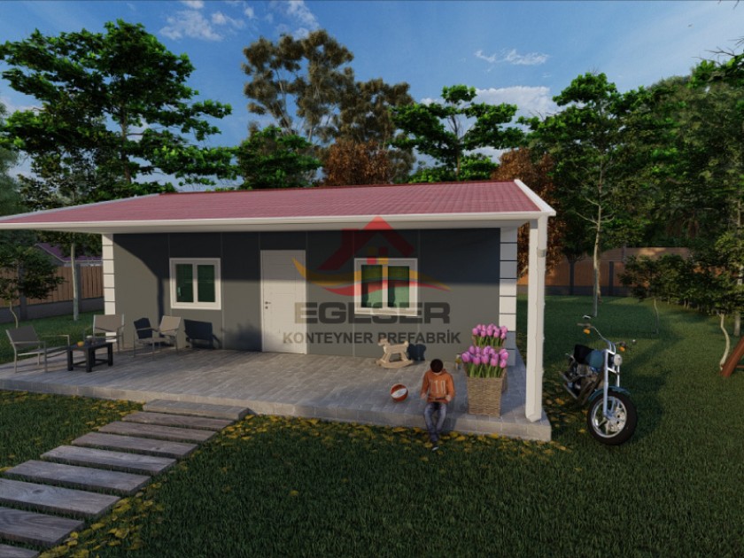 80 m² Tek Katlı Prefabrik Ev 80 m² Tek Katlı Prefabrik Ev