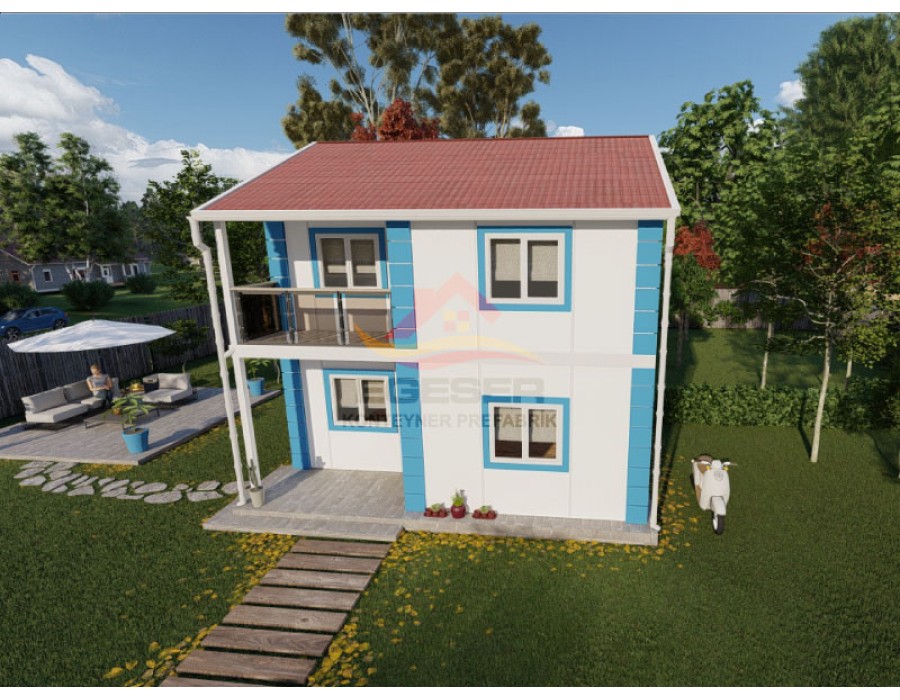 80 m² Dubleks Prefabrik Ev