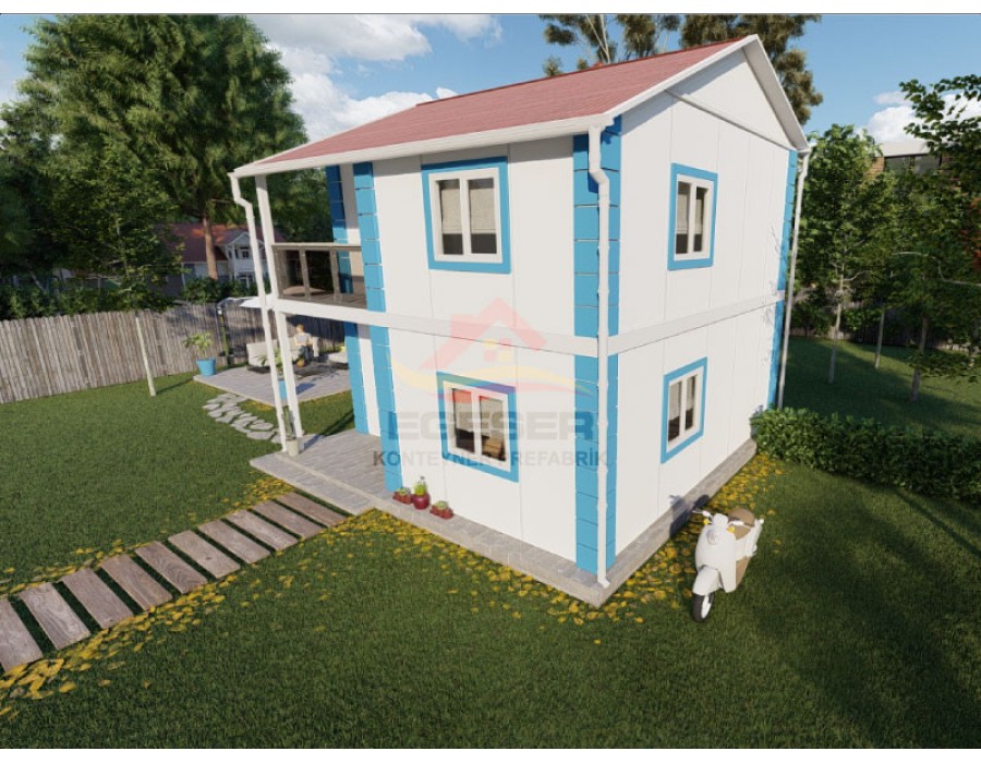 80 m² Dubleks Prefabrik Ev