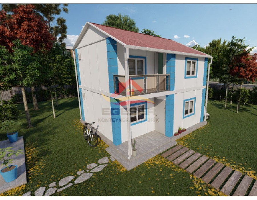 80 m² Dubleks Prefabrik Ev