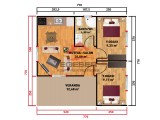 60 m² Tek Katlı Prefabrik Ev Geniş Verandalı 60 m² Tek Katlı Prefabrik Ev Geniş Verandalı