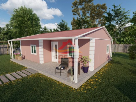 96 m² Tek Katlı Prefabrik Ev