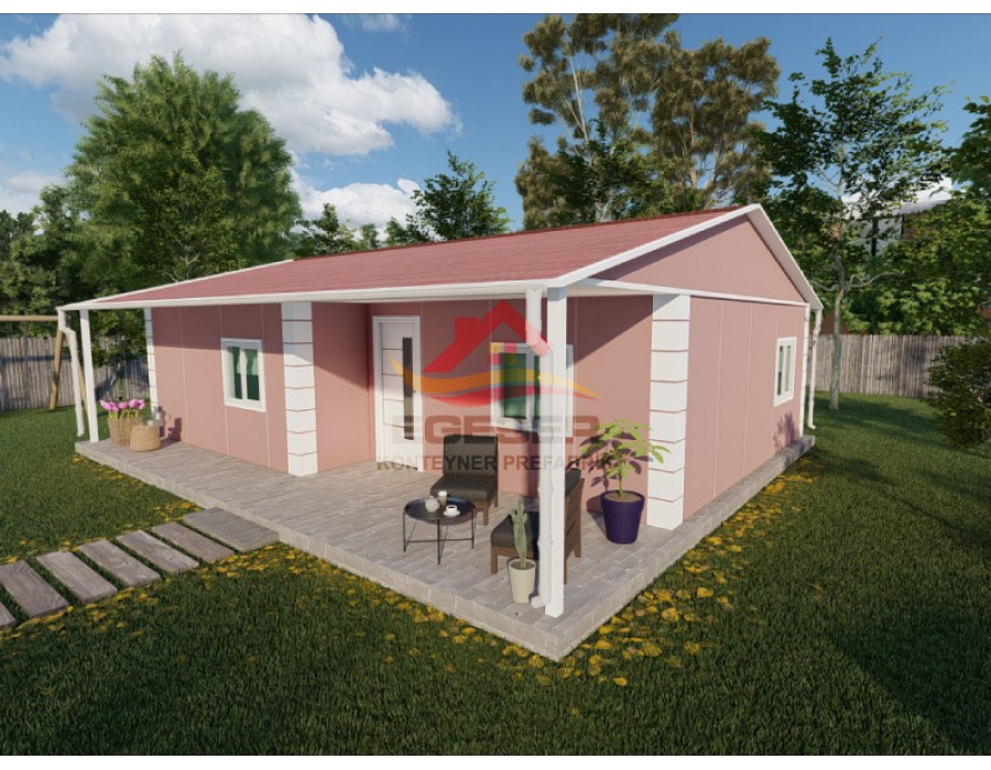 96 m² Tek Katlı Prefabrik Ev