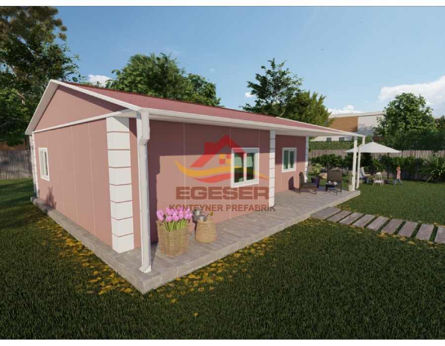 96 m² Tek Katlı Prefabrik Ev