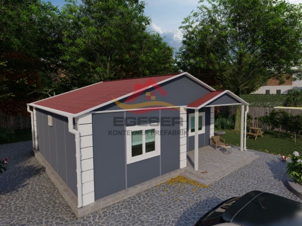 64 m² Tek Katlı Prefabrik Ev