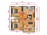 64 m² Tek Katlı Prefabrik Ev 64 m² Tek Katlı Prefabrik Ev