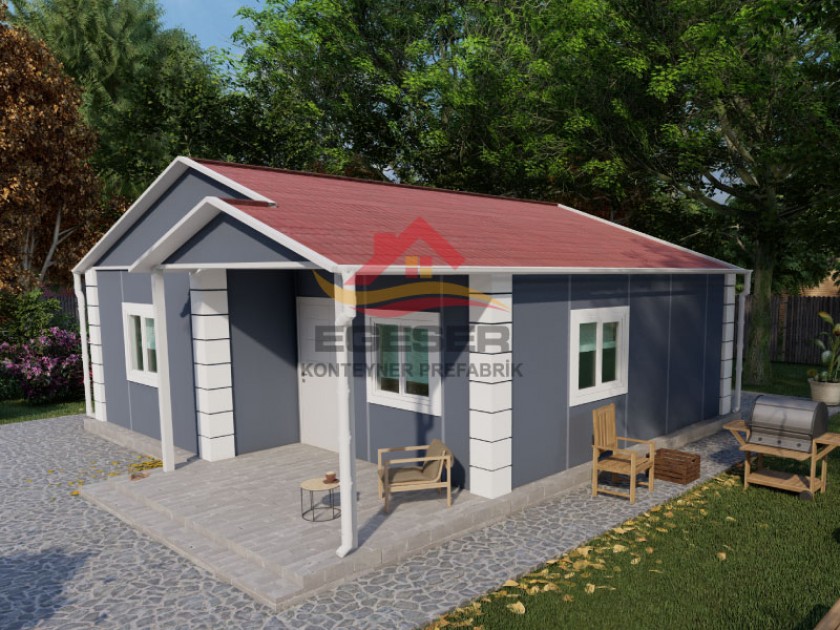 64 m² Tek Katlı Prefabrik Ev 64 m² Tek Katlı Prefabrik Ev