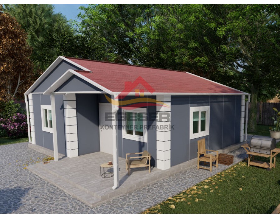 64 m² Tek Katlı Prefabrik Ev