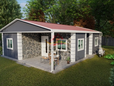 74 m² Tek Katlı Prefabrik Ev