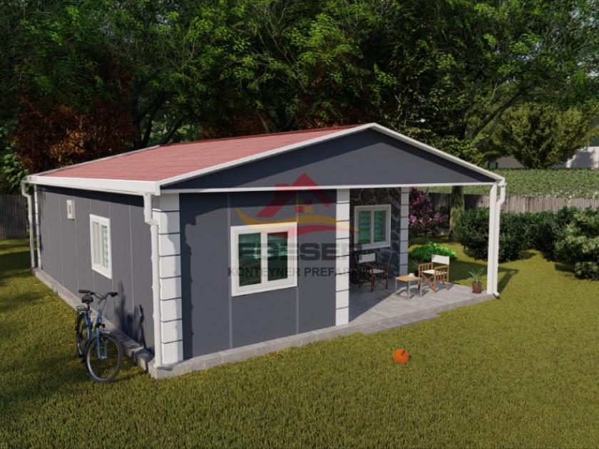 74 m² Tek Katlı Prefabrik Ev 74 m² Tek Katlı Prefabrik Ev