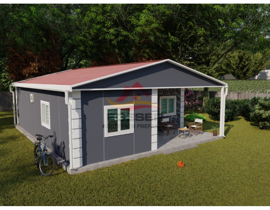 74 m² Tek Katlı Prefabrik Ev