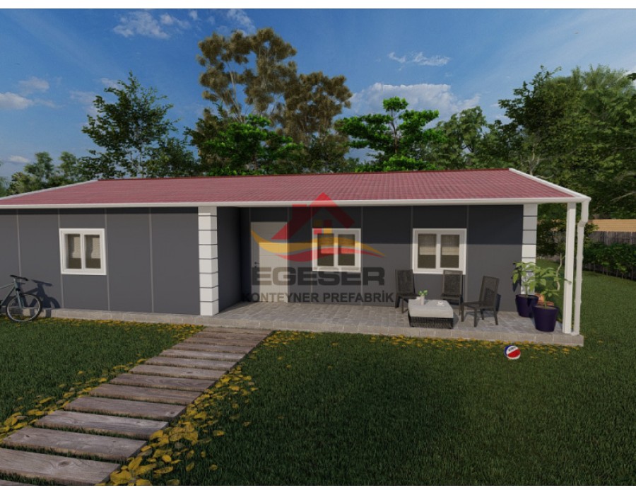 101 m² Tek Katlı Prefabrik Ev