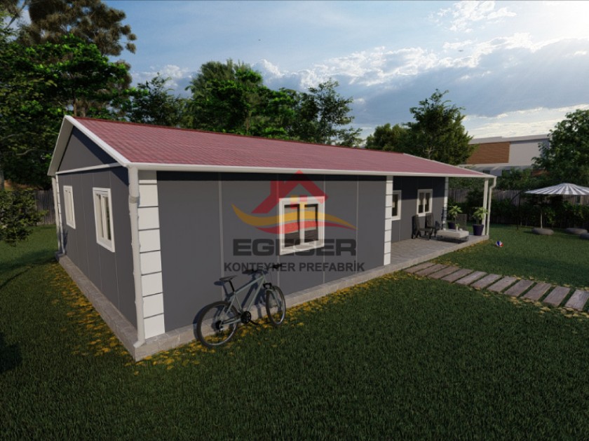 101 m² Tek Katlı Prefabrik Ev 101 m² Tek Katlı Prefabrik Ev