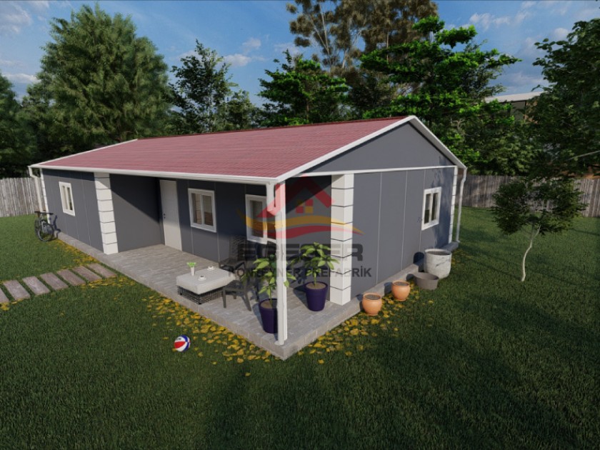 101 m² Tek Katlı Prefabrik Ev 101 m² Tek Katlı Prefabrik Ev