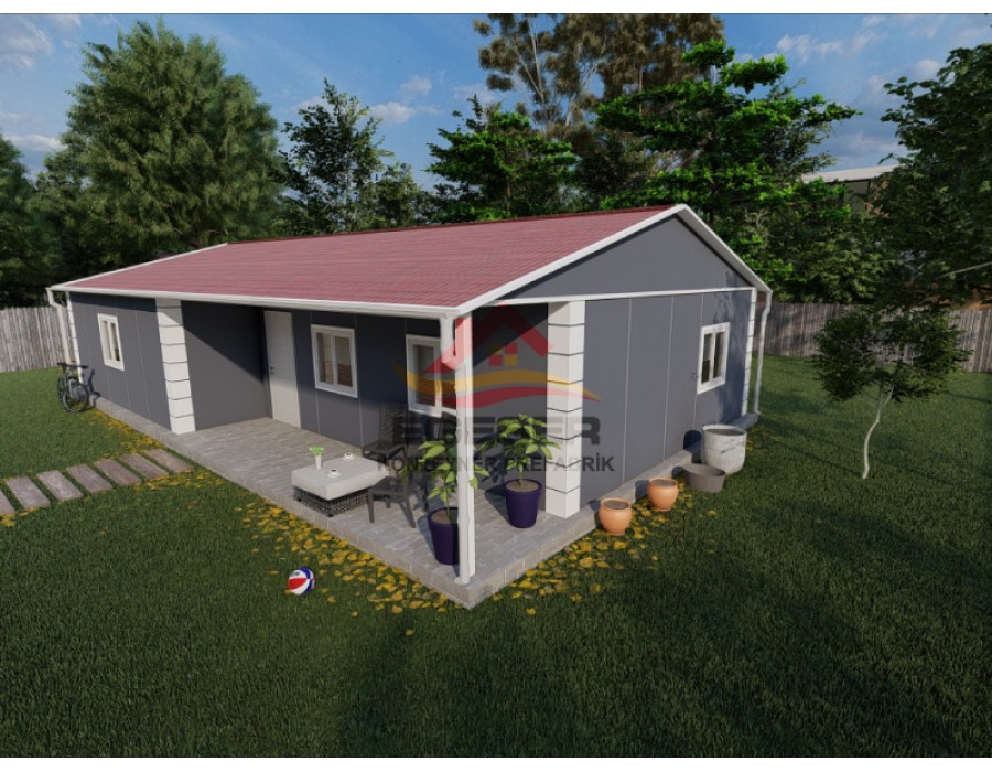 101 m² Tek Katlı Prefabrik Ev