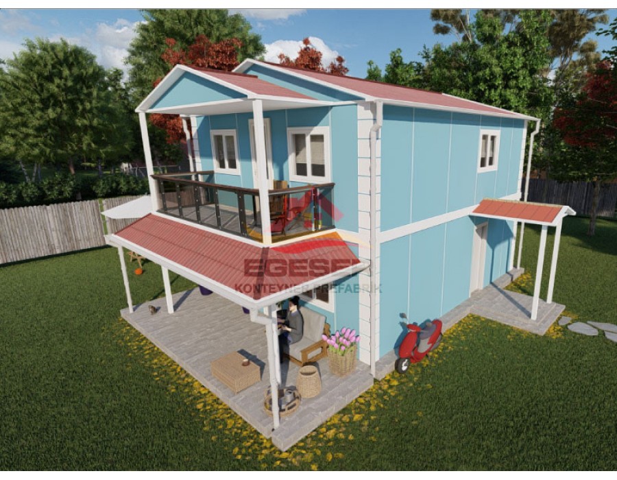 122 m² Dubleks Prefabrik Ev