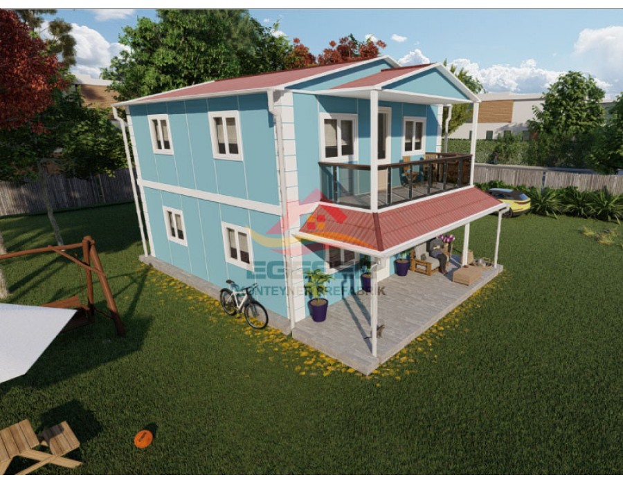 122 m² Dubleks Prefabrik Ev