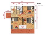 131 m² Dubleks Prefabrik Ev detay görseli
