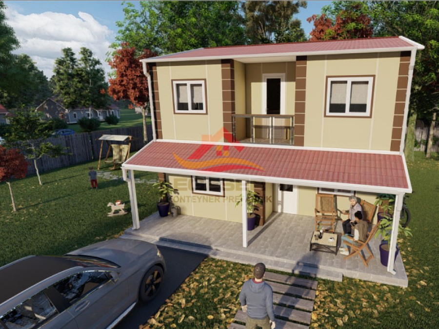 131 m² Dubleks Prefabrik Ev