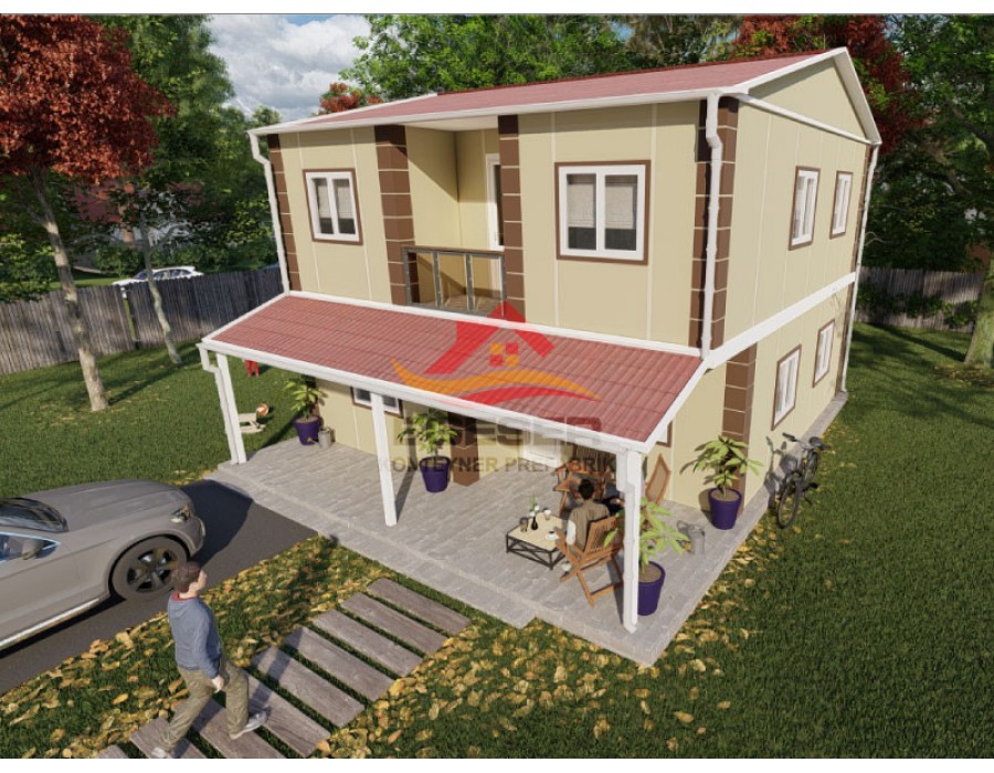 131 m² Dubleks Prefabrik Ev