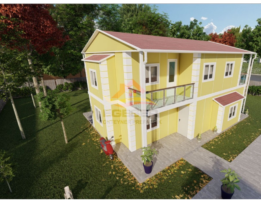 155 m² Dubleks Prefabrik Ev
