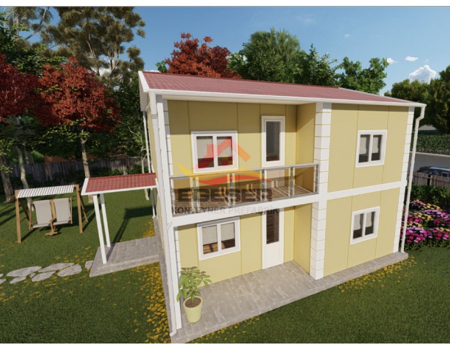 92 m² Dubleks Prefabrik Ev