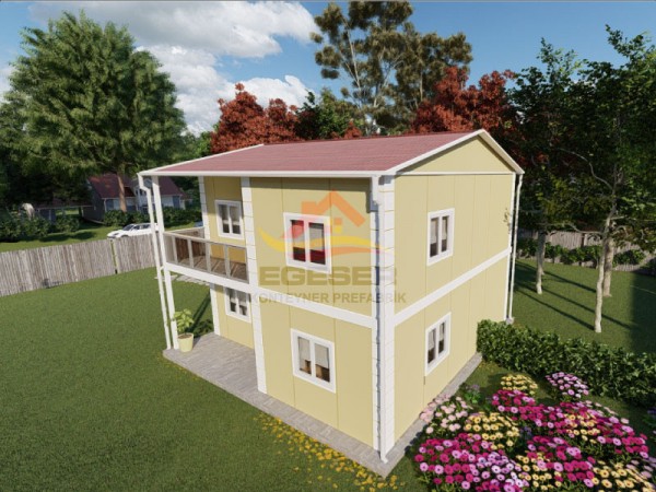 92 m² Dubleks Prefabrik Ev
